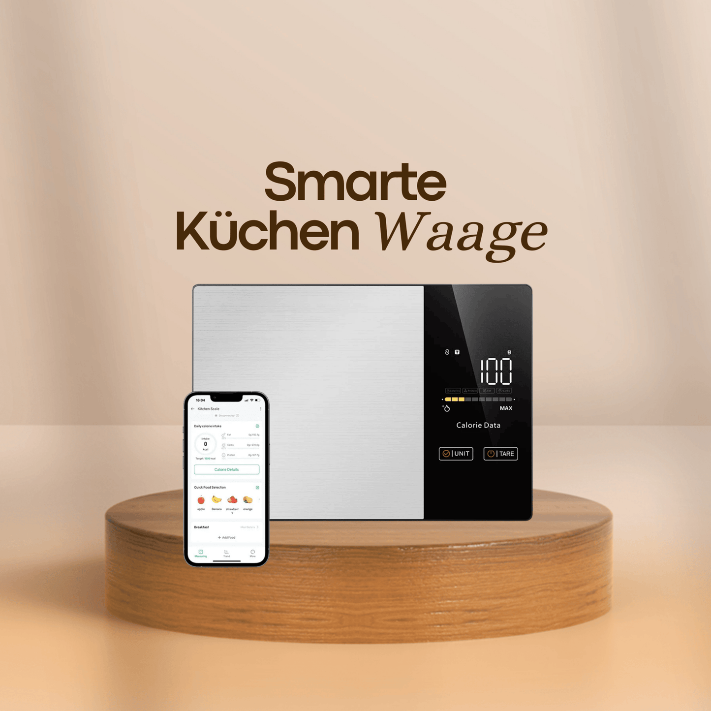 Intelligente Küchenwaage