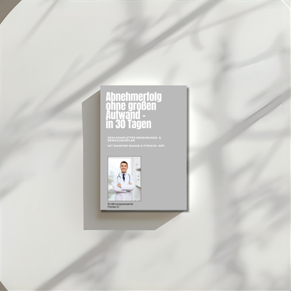 30-Tage Ernährungsplan zum Abnehmen E-Book Cover - Ernährungs- und Bewegungsplan